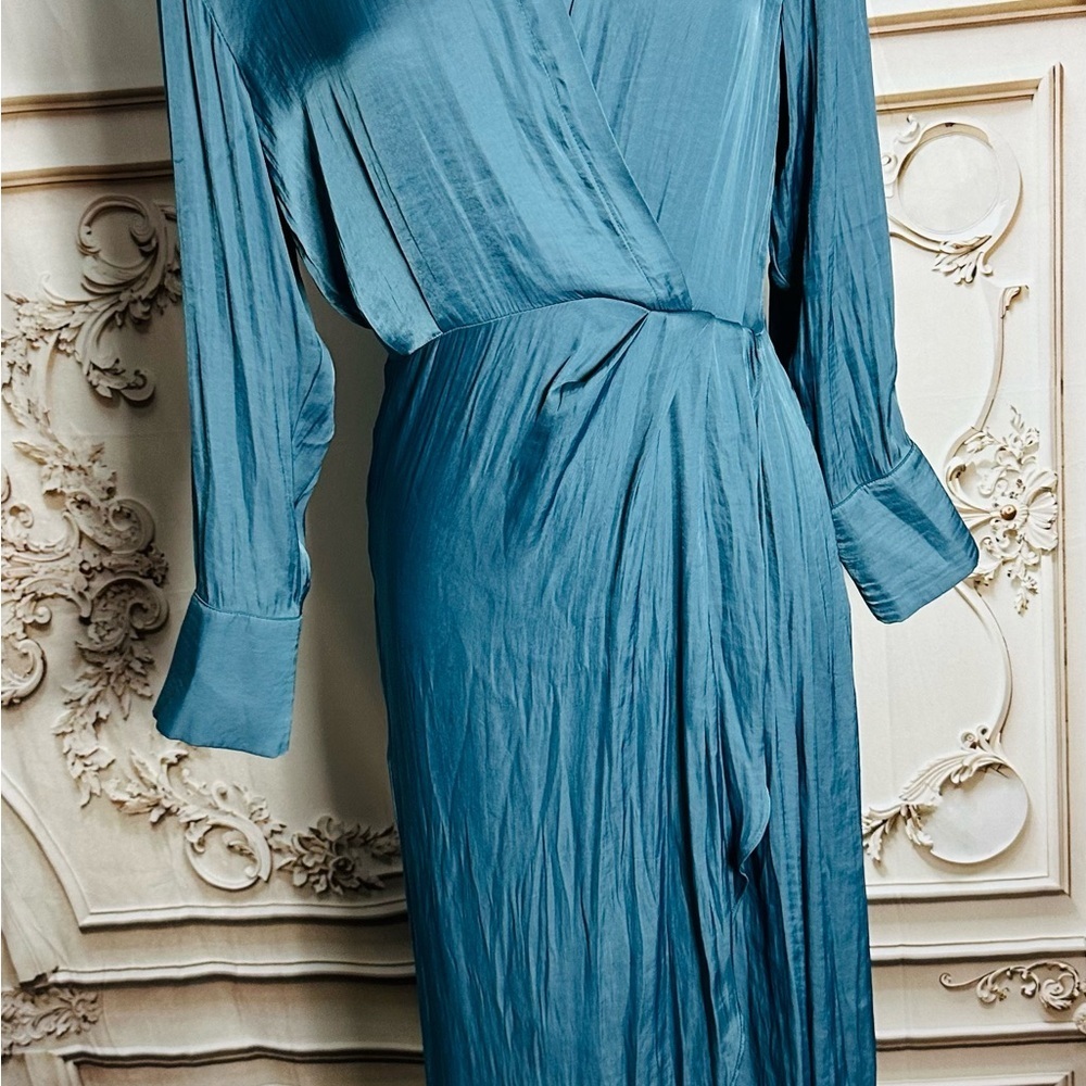 Steve Madden Teal Long Sleeve Dress - Picture 2 of 7